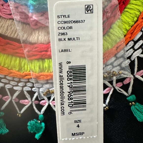 NEW  Alice + Olivia  open back dress - Picture 4 of 7